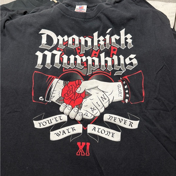 Dropkick Murphys Black Graphic T-Shirt Size XL - Picture 2 of 4